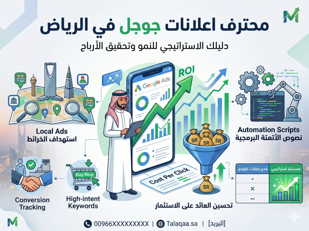 محترف اعلانات جوجل في الرياض لتحقيق نمو استثنائي لشركتك؟
